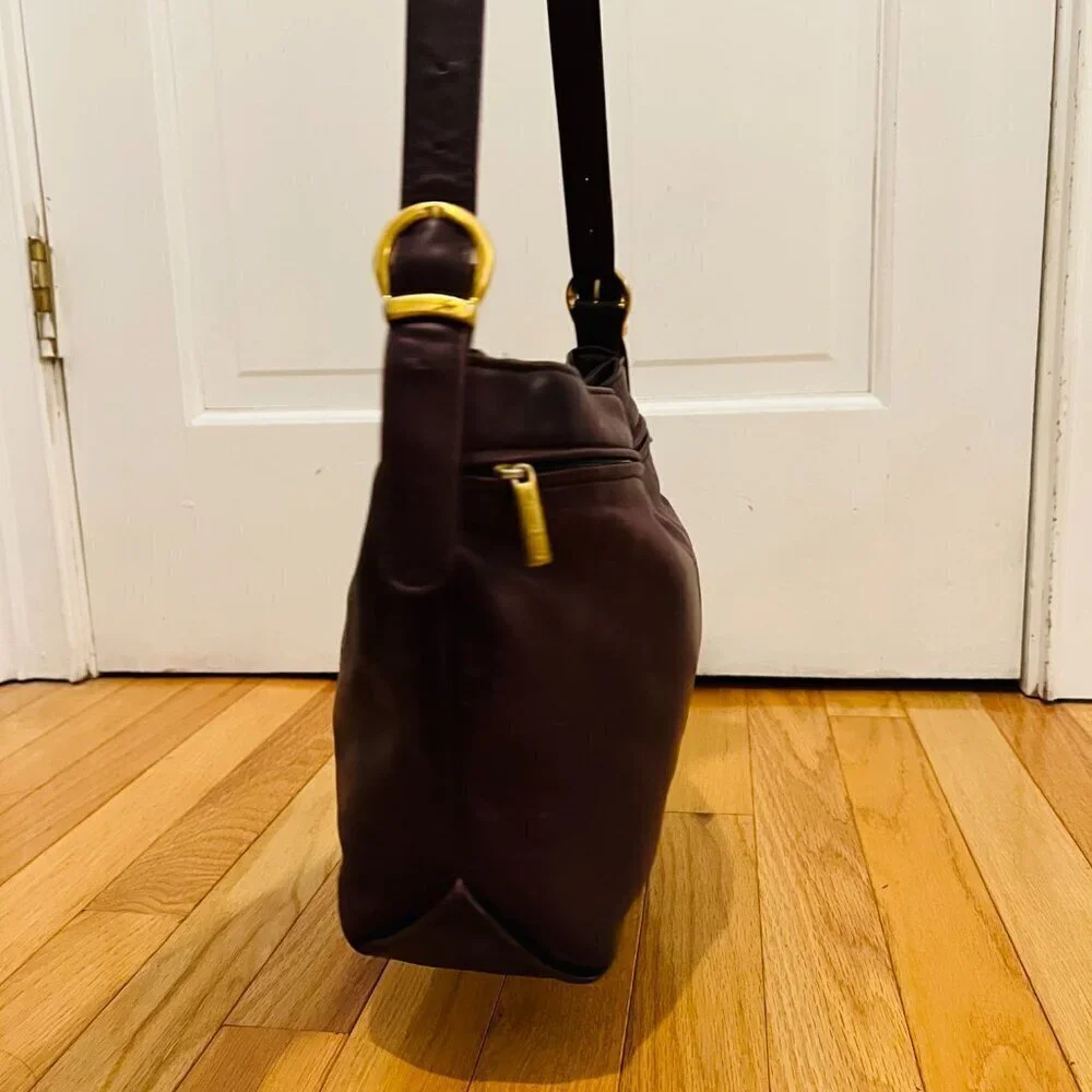 Vintage Stone Mountain Leather Shoulder Handbag Purse